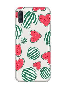 Прозорий чохол на Samsung Galaxy A11 :: Кавуни сердечка (принт 343)