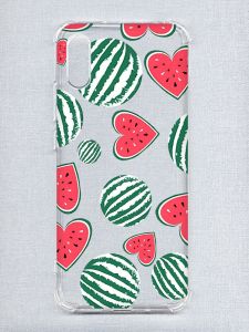 Чохол з потовщеними кутами на Xiaomi Redmi 9A :: Кавуни сердечка (принт 343)