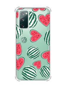 Чохол з потовщеними кутами на Galaxy S20 FE :: Кавуни сердечка (принт 343)