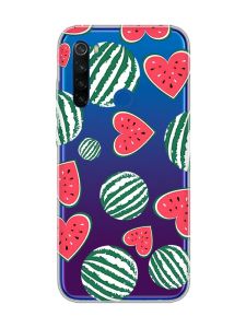 Прозорий чохол на Xiaomi Redmi Note 8T :: Кавуни сердечка (принт 343)