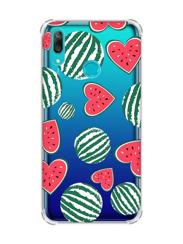 Чохол з потовщеними кутами Huawei Y7 2019/Y7 prime 2019 :: Кавуни сердечка (принт 343)