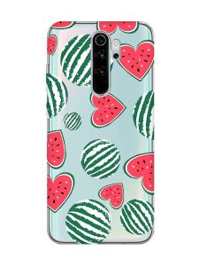 Прозорий чохол на Xiaomi Redmi Note 8 Pro :: Кавуни сердечка (принт 343)