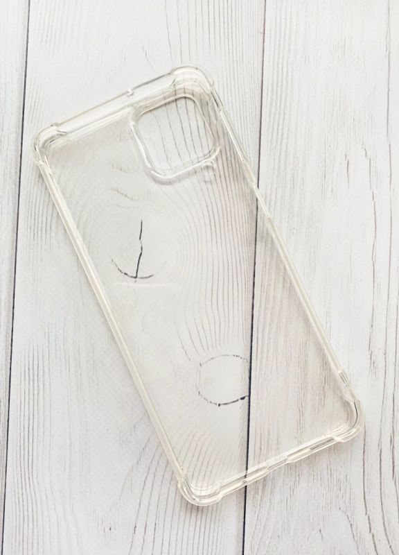 Ультратонкий прозорий силіконовий чохол з потовщеними кутами для Samsung Galaxy M53 (M536) 5G