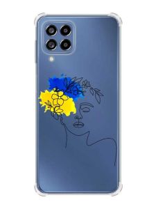 Чохол з потовщеними кутами на Samsung Galaxy M53 (M536) 5G :: Українка Арт (принт 3)