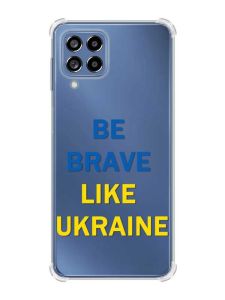 Чохол з потовщеними кутами на Samsung Galaxy M53 (M536) 5G :: Сміливість (патріотичний принт 5)