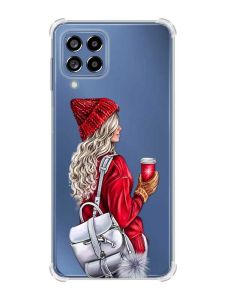 Чохол з потовщеними кутами на Samsung Galaxy M53 (M536) 5G :: Дівчина з рюкзаком (принт 9)