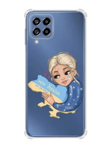 Чохол з потовщеними кутами на Samsung Galaxy M53 (M536) 5G :: Моя Україна (патріотичний принт 24)