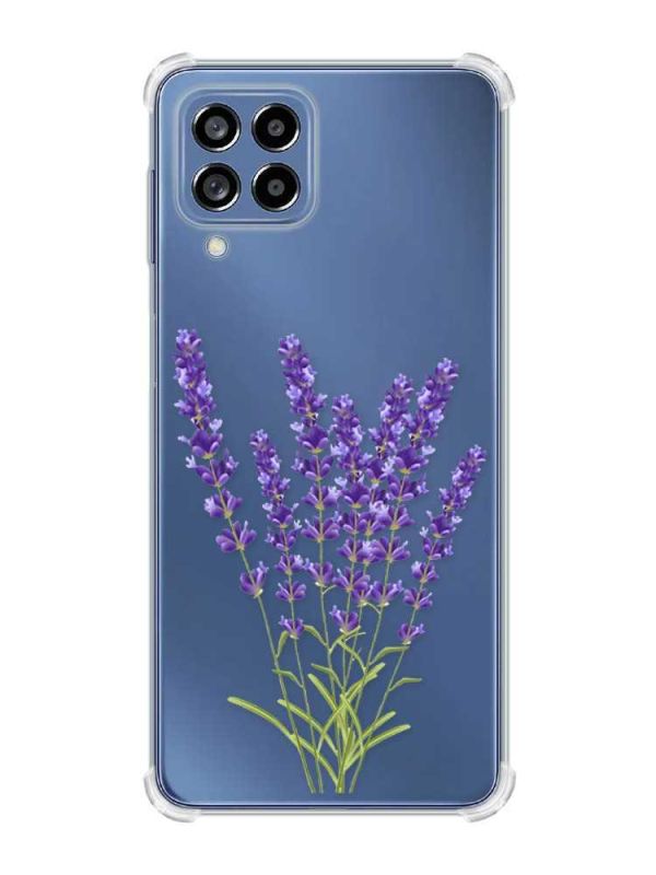 Чохол з потовщеними кутами на Samsung Galaxy M53 (M536) 5G :: Лаванда (принт 28)