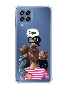 Чохол з потовщеними кутами на Samsung Galaxy M53 (M536) 5G :: Супер Мама (принт 29)