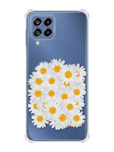 Чохол з потовщеними кутами на Samsung Galaxy M53 (M536) 5G :: Букет ромашок (принт 40)