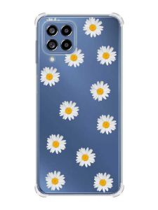 Чохол з потовщеними кутами на Samsung Galaxy M53 (M536) 5G :: Фон ромашки (принт 41)