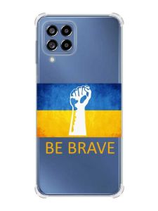 Чохол з потовщеними кутами на Samsung Galaxy M53 (M536) 5G :: Мужність Україна (принт 42)