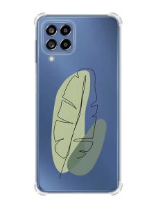 Чохол з потовщеними кутами на Samsung Galaxy M53 (M536) 5G :: Листочок (принт 65)