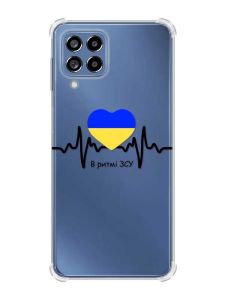 Чохол з потовщеними кутами на Samsung Galaxy M53 (M536) 5G :: В ритмі ЗСУ (патріотичний принт 70)