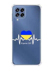Чохол з потовщеними кутами на Samsung Galaxy M53 (M536) 5G :: В ритмі ЗСУ (патріотичний принт 71)