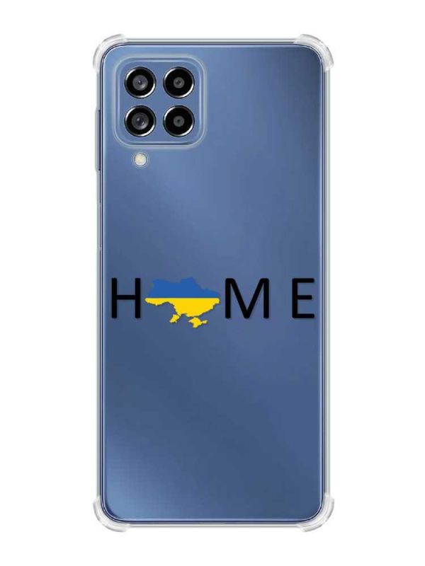 Чохол з потовщеними кутами на Samsung Galaxy M53 (M536) 5G :: Дім Україна (патріотичний принт 72)