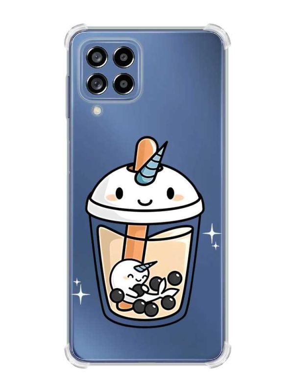 Чохол з потовщеними кутами на Samsung Galaxy M53 (M536) 5G :: Коктейль Єдиноріг (принт 96)