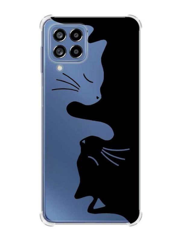 Чохол з потовщеними кутами на Samsung Galaxy M53 (M536) 5G :: Котики (принт 118)