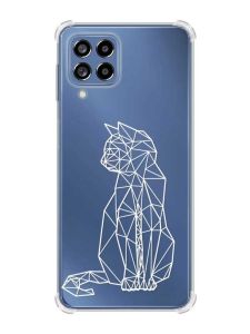 Чохол з потовщеними кутами на Samsung Galaxy M53 (M536) 5G :: Котик (принт 125)