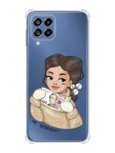 Чохол з потовщеними кутами на Samsung Galaxy M53 (M536) 5G :: На бавовну (патріотичний принт 217)