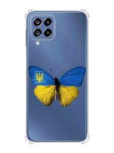 Чохол з потовщеними кутами на Samsung Galaxy M53 (M536) 5G :: Метелик Україна (принт 255)