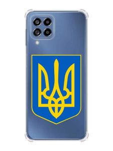 Чохол з потовщеними кутами на Samsung Galaxy M53 (M536) 5G :: Тризуб Україна (принт 256)