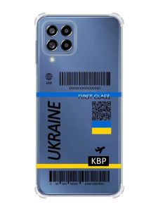 Чохол з потовщеними кутами на Samsung Galaxy M53 (M536) 5G :: Авіаквиток Україна (принт 262)