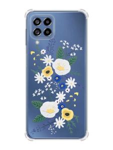 Чохол з потовщеними кутами на Samsung Galaxy M53 (M536) 5G :: Квіти. Акварель (принт 271)