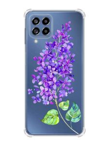 Чохол з потовщеними кутами на Samsung Galaxy M53 (M536) 5G :: Гілочка бузку (принт 280)