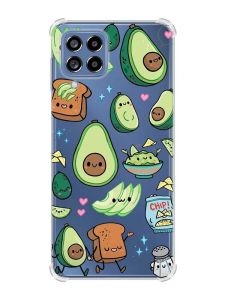 Чохол з потовщеними кутами на Samsung Galaxy M53 (M536) 5G :: Милі авокадо каваї (принт 305)