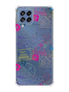 Чохол з потовщеними кутами на Samsung Galaxy M53 (M536) 5G :: Подорожі. Штампи (принт 316)