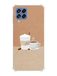 Чохол з потовщеними кутами на Samsung Galaxy M53 (M536) 5G :: Кава (принт 108)