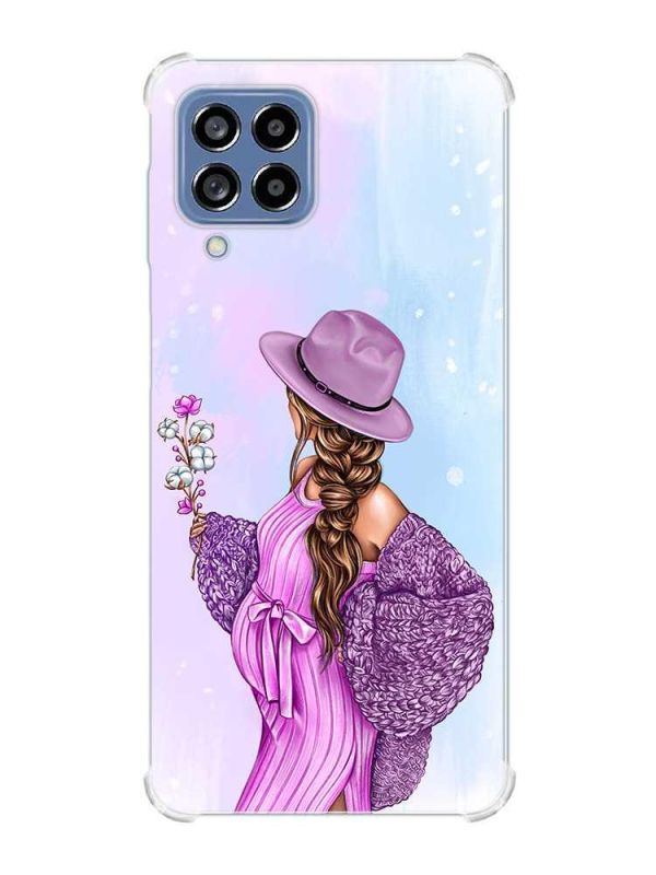 Чохол з потовщеними кутами на Samsung Galaxy M53 (M536) 5G :: В очікуванні дівчинки (принт 223)