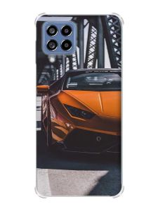 Чохол з потовщеними кутами на Samsung Galaxy M53 (M536) 5G :: Авто помаранчеве (принт 237)