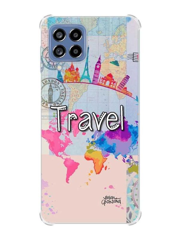 Чохол з потовщеними кутами на Samsung Galaxy M53 (M536) 5G :: Подорож. Travel (принт 321)