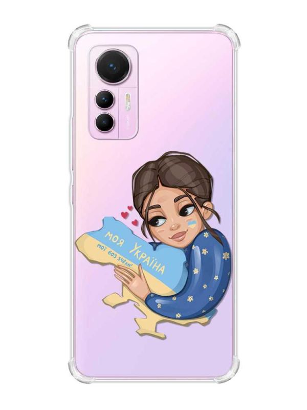 Чохол з потовщеними кутами на Xiaomi 12 Lite :: Моя Україна (принт 2)
