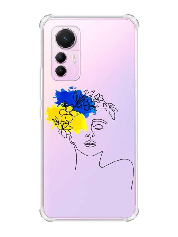 Чохол з потовщеними кутами на Xiaomi 12 Lite :: Українка Арт (принт 3)