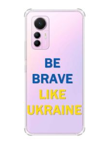 Чохол з потовщеними кутами на Xiaomi 12 Lite :: Сміливість (патріотичний принт 5)