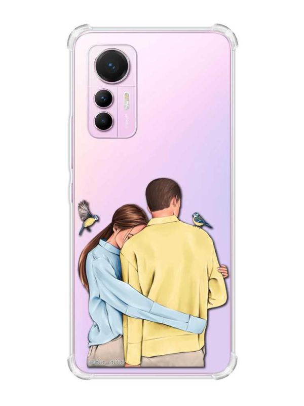 Чохол з потовщеними кутами на Xiaomi 12 Lite :: Українська пара (принт 14)