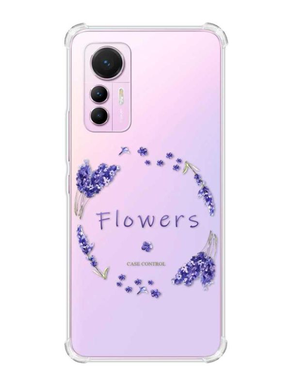 Чохол з потовщеними кутами на Xiaomi 12 Lite :: Лавандовий віночок (принт 19)