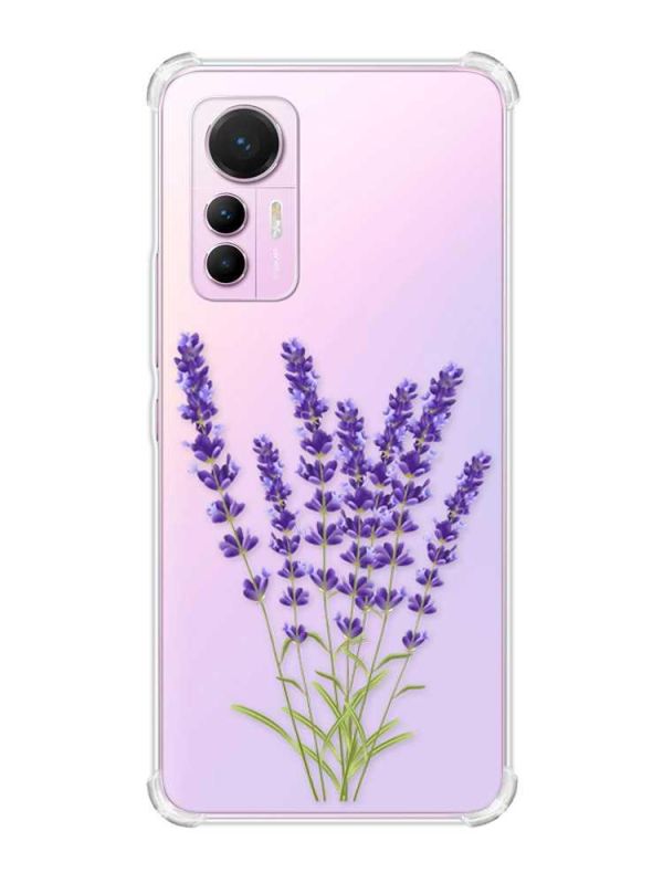 Чохол з потовщеними кутами на Xiaomi 12 Lite :: Лаванда (принт 28)