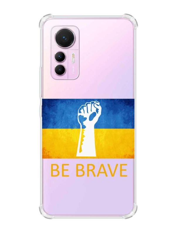 Чохол з потовщеними кутами на Xiaomi 12 Lite :: Мужність Україна (принт 42)