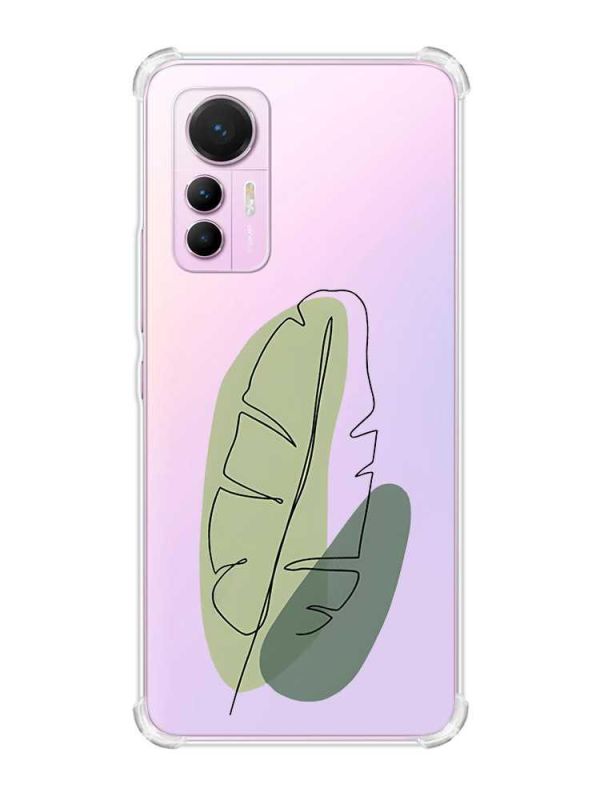 Чохол з потовщеними кутами на Xiaomi 12 Lite :: Листочок (принт 65)
