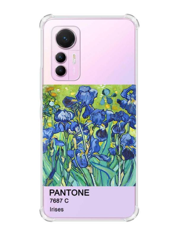 Чохол з потовщеними кутами на Xiaomi 12 Lite :: Іриси (принт 75)