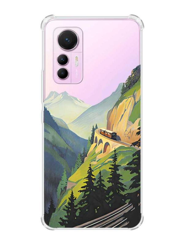 Чохол з потовщеними кутами на Xiaomi 12 Lite :: Пейзаж. Гори (принт 87)