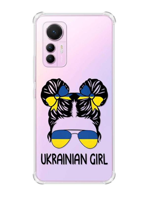 Чохол з потовщеними кутами на Xiaomi 12 Lite :: Українська дівчина (патріотичний принт 113)