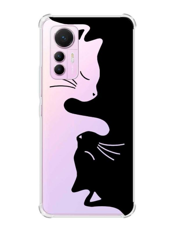 Чохол з потовщеними кутами на Xiaomi 12 Lite :: Котики (принт 118)