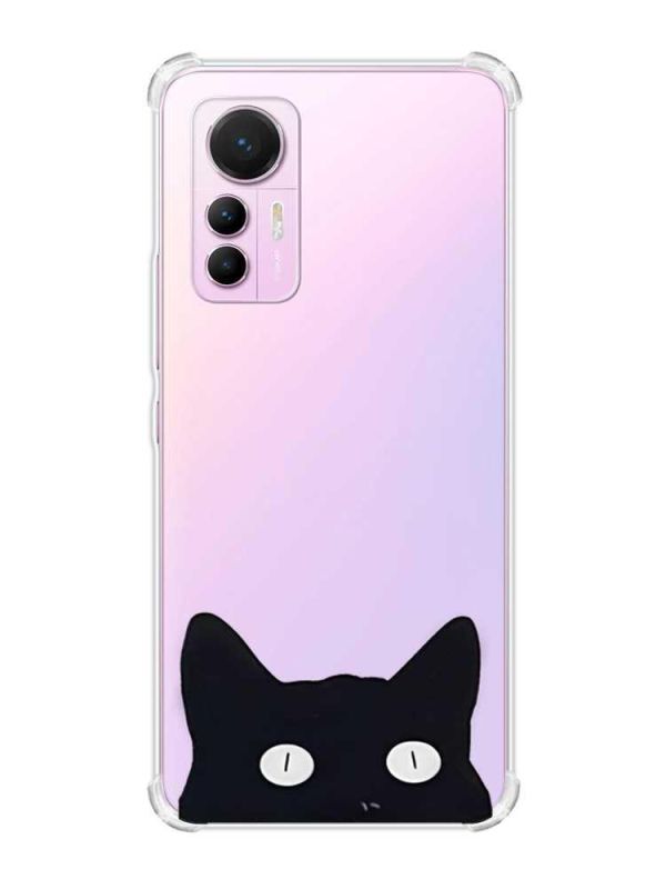 Чохол з потовщеними кутами на Xiaomi 12 Lite :: Котик (принт 119)
