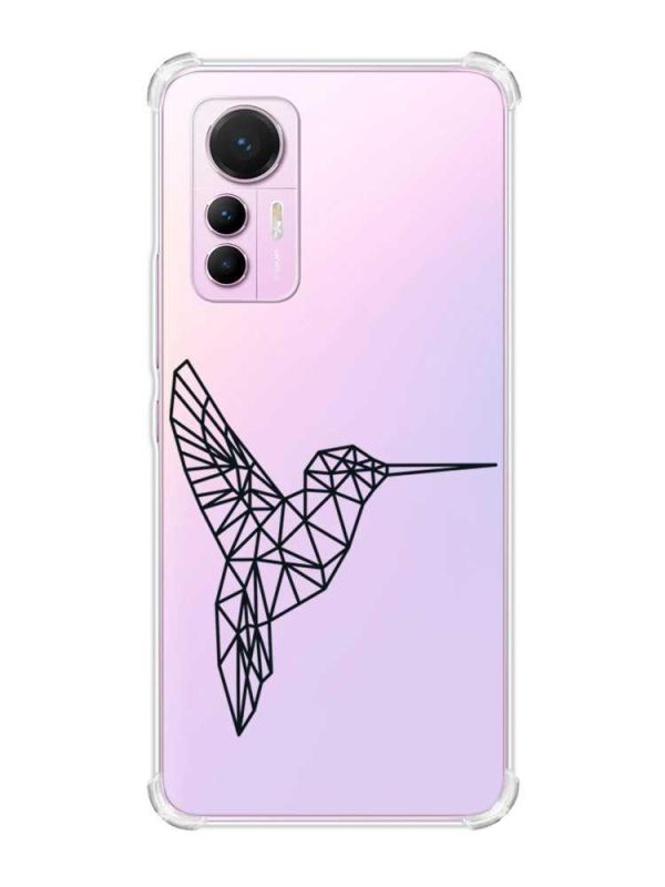 Чохол з потовщеними кутами на Xiaomi 12 Lite :: Колібрі (принт 122)