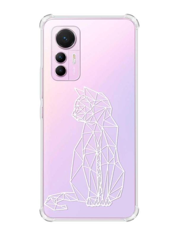 Чохол з потовщеними кутами на Xiaomi 12 Lite :: Котик (принт 125)